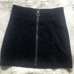 Navy Blue Mini Skirt Small